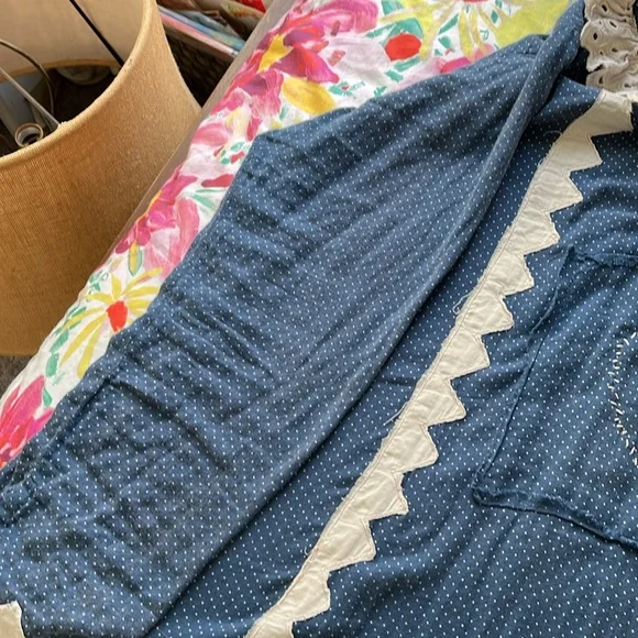 NWOT Magnolia Pearl, Navy dot Eudora Dress. Pristine - Picture 12 of 12